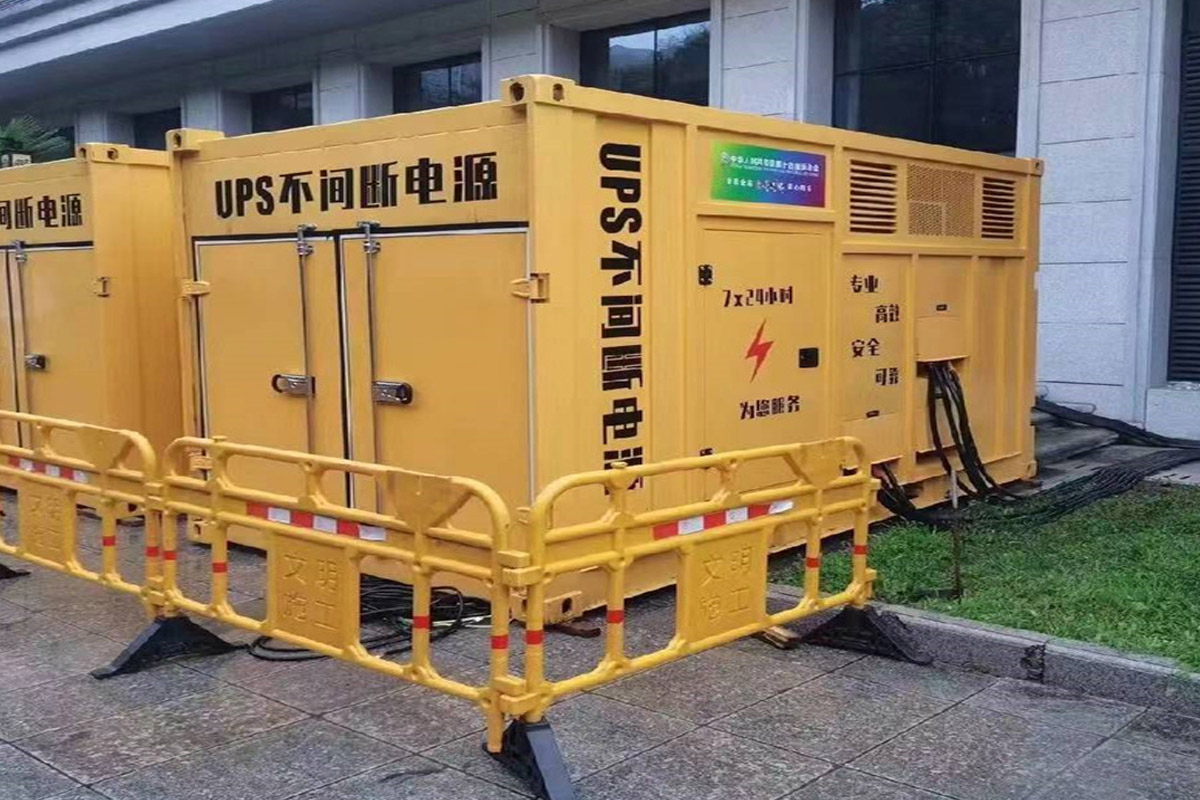 复兴发电机租赁施工现场