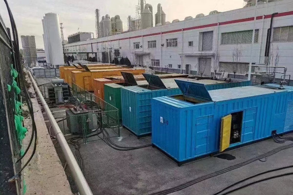 复兴发电机租赁施工现场